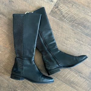 Cole Haan Black Leather Mid-Calf Boots - Size 6.5
